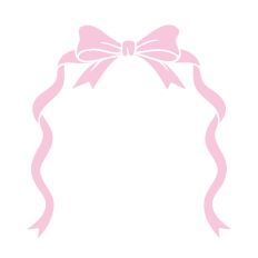 Pink Frame Ribbon Bow