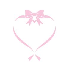 Pink Frame Ribbon Bow