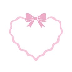 Pink Frame Ribbon Bow
