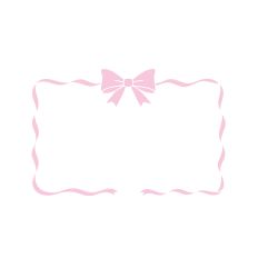 Pink Frame Ribbon Bow