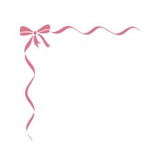 Pink Frame Ribbon Bow