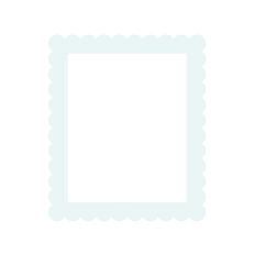 Rectangle Card & Picture Frame with Scalloped Edge