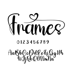 Frames Script Font