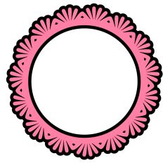 Decorative Ornamental Frame Border with Matte