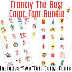 Frankly The Best Color Font Bundle