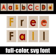 Free Fall Color Font