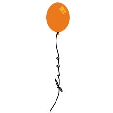 FREE STRING ON ORANGE BALLOON – RABEA BILZ
