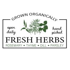 Fresh herbs open daily hand picked 