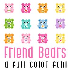Friend Bears Full Color Font