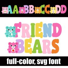 Friend Bears Color Font