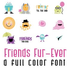 Friends Fur-Ever Full Color Font