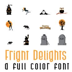 Fright Delights Full Color Font
