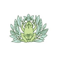 Frog and Leaves