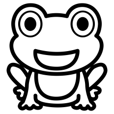 Cartoon Frog Outline