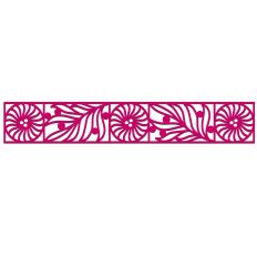 Fronds and Flowers Art Deco Border