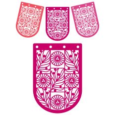 Fronds and Flowers Art Nouveau Bunting Garland