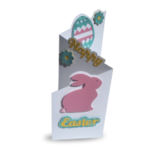 Happy Easter card SVG, multi layered card, Z fold card, fancy fold card, slimline card