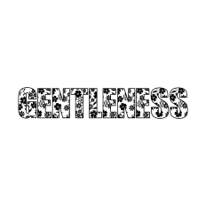 GENTLENESS Floral Word Art – Fruit of the Spirit