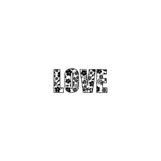 LOVE Floral Word Art – Fruit of the Spirit