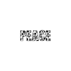 PEACE Floral Word Art – Fruit of the Spirit