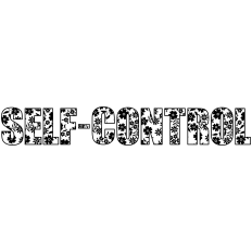 SELF-CONTROL Floral Word Art – Fruit of the Spirit