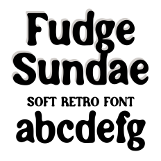 BFC Fudge Sundae Soft Retro Font Title Display
