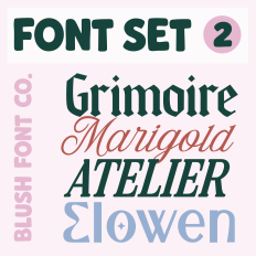 Font Set 2: Modern Gothic Blackletter Fonts