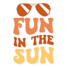 Fun in the Sun Retro Summer Quote