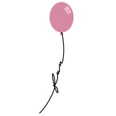 FUN STRING ON LIGHT DUSTY PINK BALLOON – RABEA BILZ