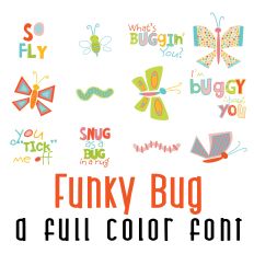 Funky Bug Full Color Font