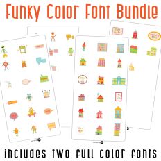 Funky Color Font Bundle