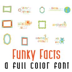 Funky Facts Full Color Font
