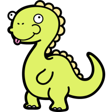funny silly dino