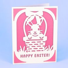 Easter Bunny in Basket - A2 Insert Card