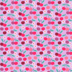 Cherry Basket Printable Pattern - Cute Background