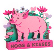 Hogs and Kisses - Valentine's Day 3D Card