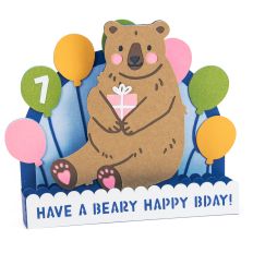 Have a Beary Happy Bday! 3D Bear Birthday Card
