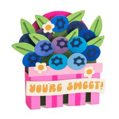 Bluberry Basket - 3D Birthday Card - Silhouette Studio File