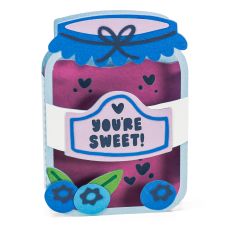 You’re Sweet! - Blueberry Jam Jar - 3D Card