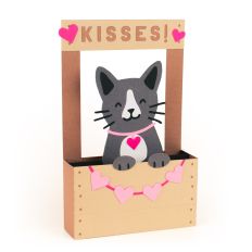 Cat Kissing Booth - 3D Valentine’s Day Card