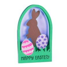 Chocolate Easter Bunny Card - 3D Easter Card