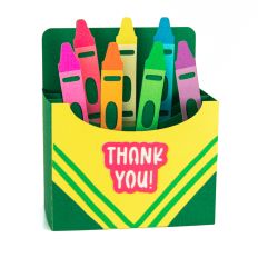 Crayon Box Card - Teacher Appreciation 3D Box Card
