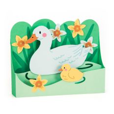 Duck and Duckling Card - 3D Box Card