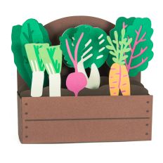 Garden Bed with Spring Veggies Card - 3D Box Card
