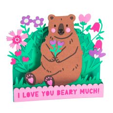 I Love You Beary Much - 3D Valentine’s Day Card