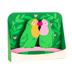 Love Birds - Valentine’s Day Card - 3D Box Card