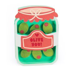 Olive You - Punny 3D Valentine’s Day Card