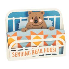 Sending Bear Hugs Card - 3D Sympathy Card Studio File