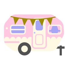 Cute Camper Design for Silhouette Studio