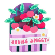 Cherry Basket Card - 3D Box Card